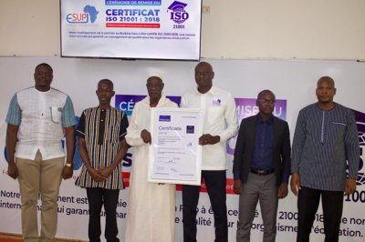 L&rsquo;ESUP Jeunesse re&ccedil;oit la certification ISO 21001 : 2018